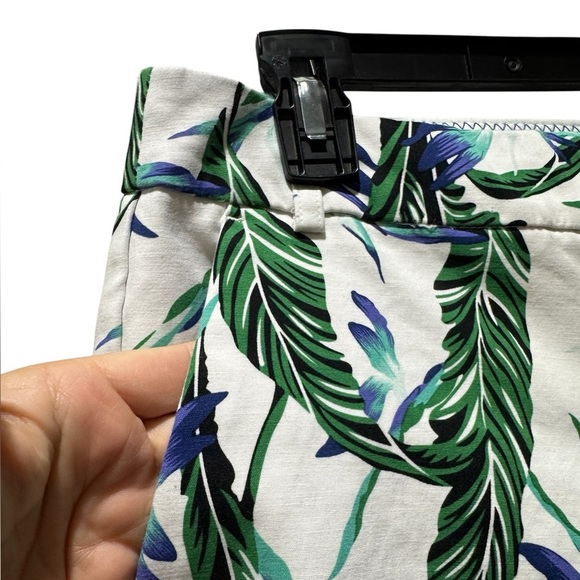 Kenar Tropical Leaf Print Women’s Pants Size 6 Tropical Resortwear Beach Vacay - Picture 5 of 15